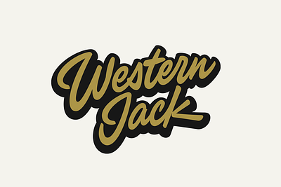 Western Jack calligraphy custom design lettering logo logotype script script lettering typography