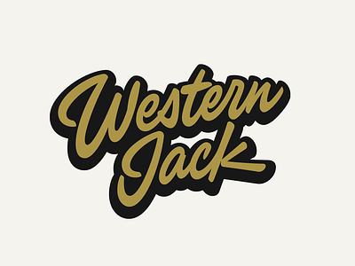 Western Jack calligraphy custom design lettering logo logotype script script lettering typography