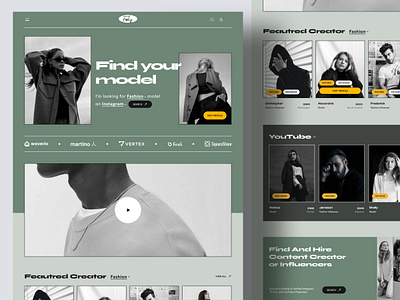 Fabus - Model Finder Landing Page contentcreator creativedesign fashion fashionmodel influencers instagram landingpage livevideo modelagency modelfinder modelfinerlandingpage modelwebsite tiktok video youtube