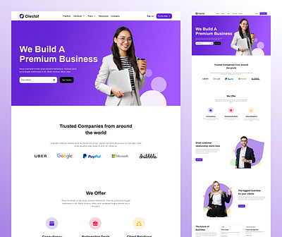 Olestat Business Landingpage agency website business business landingpage business website graphic design landingpage mobile ui product design ui ui design user interface ux webdesign website website design
