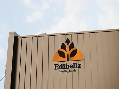 Edibellz logo bakery brand food foodlogo health logo minimal minimallogo wheatlogo