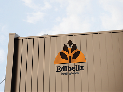 Edibellz logo bakery brand food foodlogo health logo minimal minimallogo wheatlogo