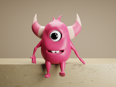 Monster 3d blender monster scary