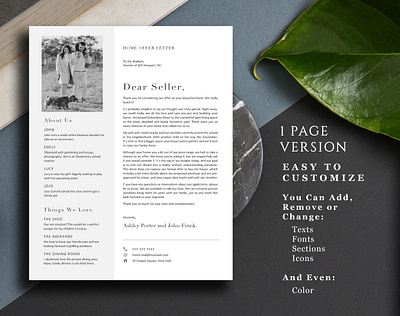 Home Offer Letter buyer letter buyer offer letter to seller buyer to seller letter dear seller editable offer letter estate home buying home offer letter house offer letter offer templates one page offer letter real estate selling realtor sample home offer letter