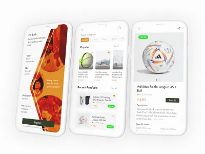 USS (Sports App Shot) cool ui ecommerce sports store ui
