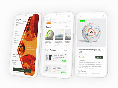 USS (Sports App Shot) cool ui ecommerce sports store ui