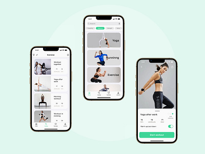Workout challenges App app design ui ux