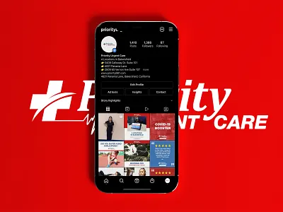 Priority Urgent Care branding marketing social media