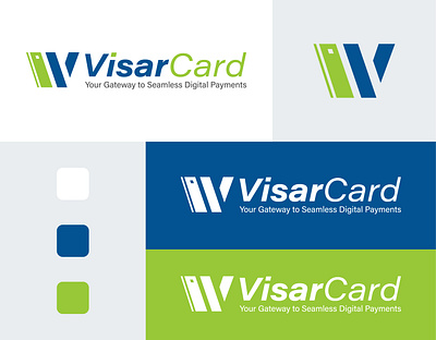 VisarCard-Logo design adobe illustrator adobe photoshoop branding design graphic design graphic designer icon design iconic logo logo logo design logo designer logo icon logo presentation minimalist logo v letter logo v letter logo design v logo v logo design visarcard logo visarcard logo design