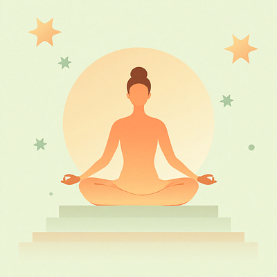 Meditative Glow 2d ai animation branding design graphic design illustration motion graphics