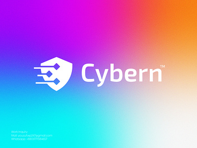 Cyber Security Logo Design | Shield & Technology Logo Idea a b c d e f g h i j k l m n brand identity branding cyber cyber security futuristic icon logo logo design minimal modern logo monogram o p q r s t u v w x y z safe security security app shield software tech logo technology