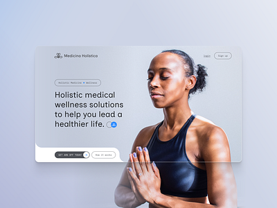 Holistic Medicine landing ui web design