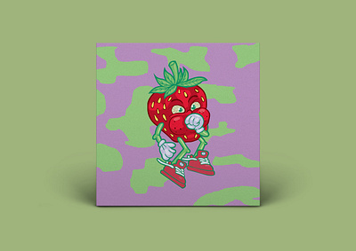 Strawberry Cough album art album cover branding cover art cover mockup cover single design graphic design illustration logo mockup photo photographer single single cover art single mockup spotify