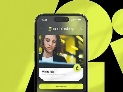 Escaleshop brand branding design logo mobile ui