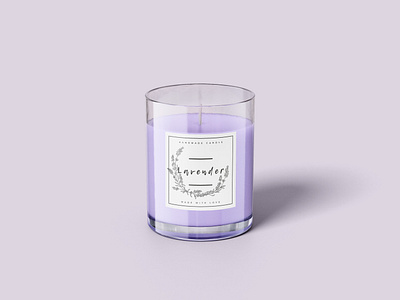 Handmade candle label adobe illustration candle cute design illustration illustrator label logo vector
