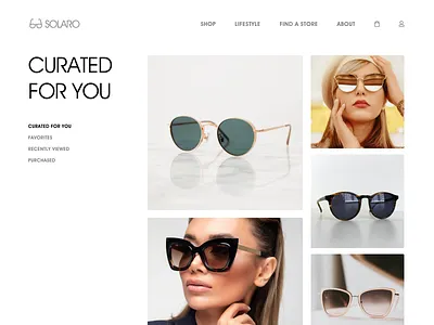 DailyUI #91 : Curated for You dailyui design landing page ui web design