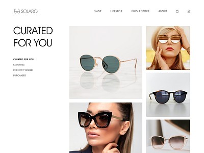 DailyUI #91 : Curated for You dailyui design landing page ui web design