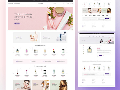 LaGlam beauty body products cosmetics creams design ecommerce hair products layout makeup perfume presta shop spa web design webdesign