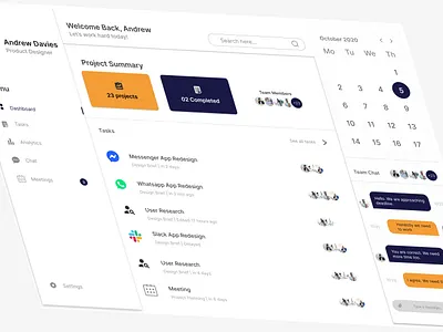 Project management software design