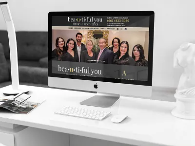 Beautiful You Medical Aesthetics brand marketing web design