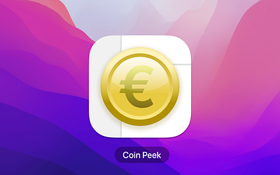 Coin Peek macOS app icon app icon mac