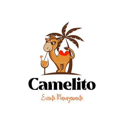 Camelito - A Event Management logo branding camel logo design graphic design icon logo logo design mojito logo