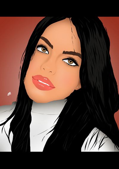Lips Eyes cartoon cute design face girl graphic design illustration