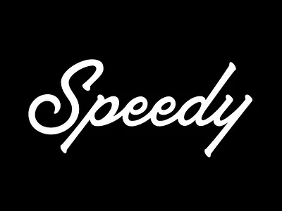 Speedy calligraphy design handlettering illustration japan lettering letters logo logoty logotype type typography