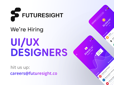 We hire UX/UI designers remote! blockchain career crypto jobs ui ux