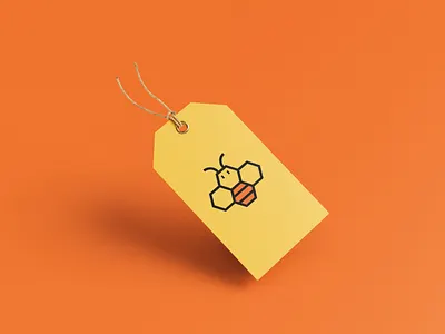Honeybee logo design - Bee branding bee brand identity bee branding bee logo design brand identity design branding colorful branding design graphic design honey branding honey company brand identity honeybee branding honeybee logo illustration logo logo design mega malik playful branding vector
