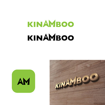 Kinamboo Word Logo branding design freelance designer graphic design josephmanning logo logo design vector
