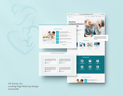 Patient/Customer Portal Landing page branding graphic design logo ui