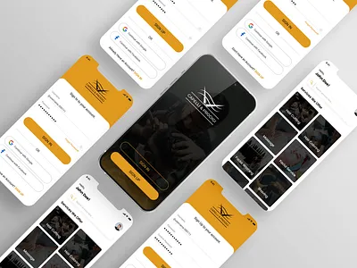 Barber Shop | Book Service | App UI Design appdesign appui barber bookservice creative design design figma mobile mobileapp mobiledesign ui uidesign uiux ux