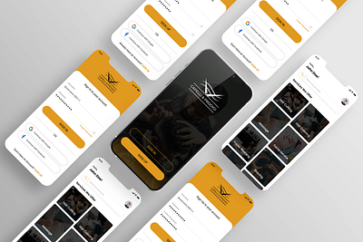 Barber Shop | Book Service | App UI Design appdesign appui barber bookservice creative design design figma mobile mobileapp mobiledesign ui uidesign uiux ux