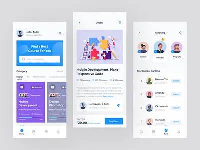 E-learning Mobile App app course course design course mobile design learning app learning design learning design app mobile mobile design online online course study study design study design app ui uidesign uiux uiuxdesign