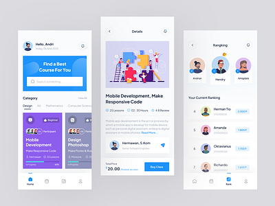 E-learning Mobile App app course course design course mobile design learning app learning design learning design app mobile mobile design online online course study study design study design app ui uidesign uiux uiuxdesign