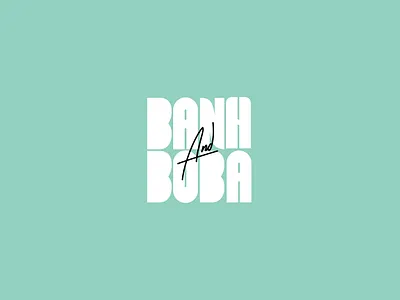 Banh and Boba logo | by xolve branding application design branding branding system fb branding illustration logo typography wordmark