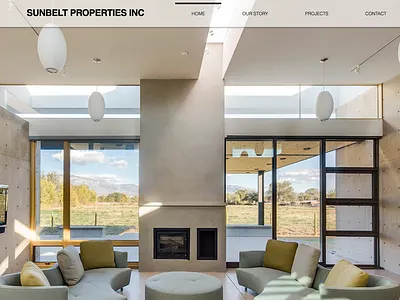 UI Website - Property Construction branding design typography ui ux