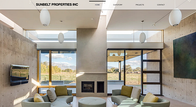 UI Website - Property Construction branding design typography ui ux