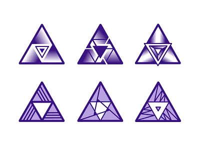 Triangle-Logo branding design flat icon logo