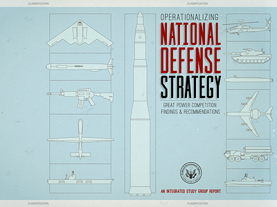 National Defense Strategy Cover cover cover design digital illustration digital layout graphic design layout line drawings low color magazine cover weapons systems