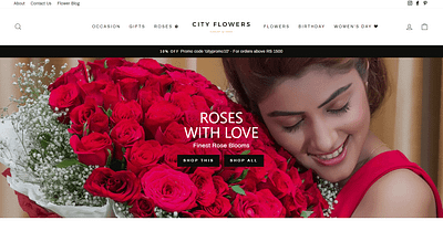 City Flowers Website web design
