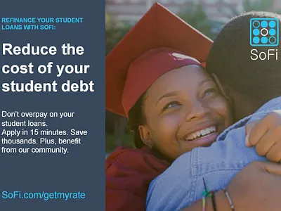 SoFi Postcard advertising graphic design