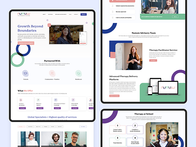 Numuw - Online Counseling & Therapy App app design branding counseling app creative design graphic design motion therapy app ui uiux design web design