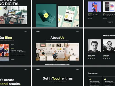 Studio- Website design concept design digital agency studio studio design ui ui design uiux ux design uxui web design website website design