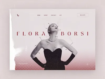 Flora Borsi - Personal Portfolio Website artistic canada concept design figma iran landing landing page ui ui design uiux ux web web design web ui website website ui