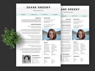 FREE Professional Marketing Resume / CV career clean corporate cover letter cv cv design cv template design graphic design illustration marketing marketing resume minimal motion graphics professional marketing resume resume design resume template ui word