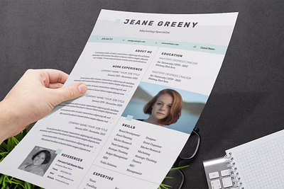 FREE Professional Marketing Resume / CV career clean corporate cover letter cv cv design cv template design graphic design illustration marketing marketing resume minimal motion graphics professional marketing resume resume design resume template ui word