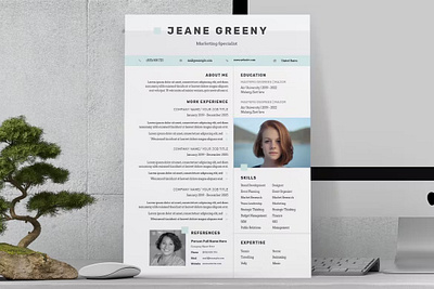 FREE Professional Marketing Resume / CV career clean corporate cover letter cv cv design cv template design graphic design illustration marketing marketing resume minimal motion graphics professional marketing resume resume design resume template ui word