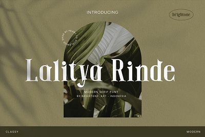 FREE Lalitya Rinde - Modern Serif Font calligraphy display font display typeface elegant font font font awesome font family fonts handwritten lettering modern font modern fonts sans serif sans serif font script serif font type typedesign typeface vintage font